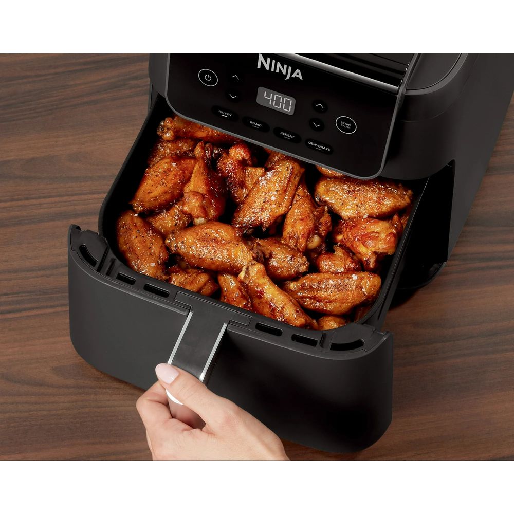 Ninja AF180 Air Fryer Pro XL, 6.5 qt., Black, Max Crisp, Air Fry, Roast, Bake, Reheat & Dehydrate