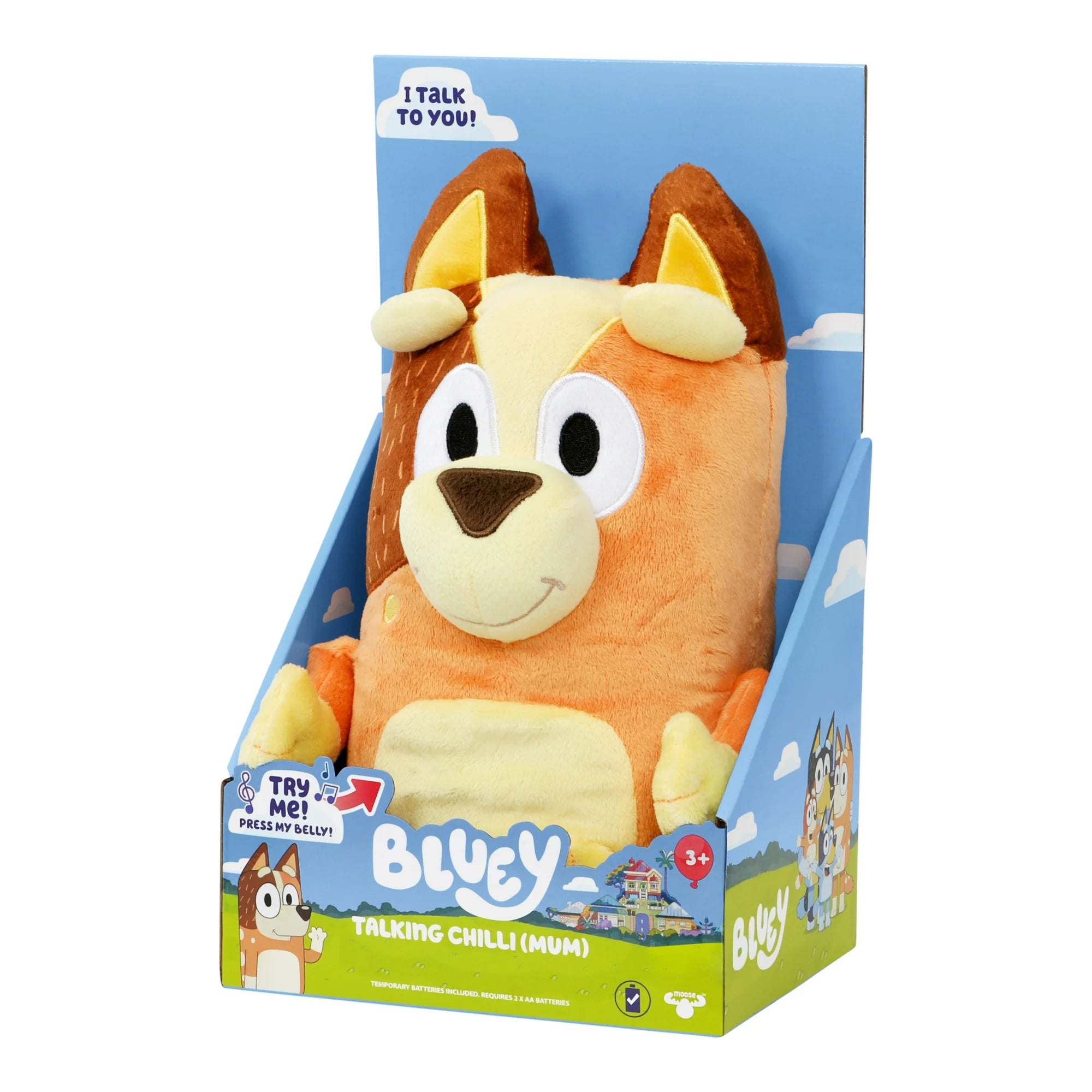 Bluey Talking Chilli (Mum) 13.75 Talking Plush, Ages 3+, Toddler Toys