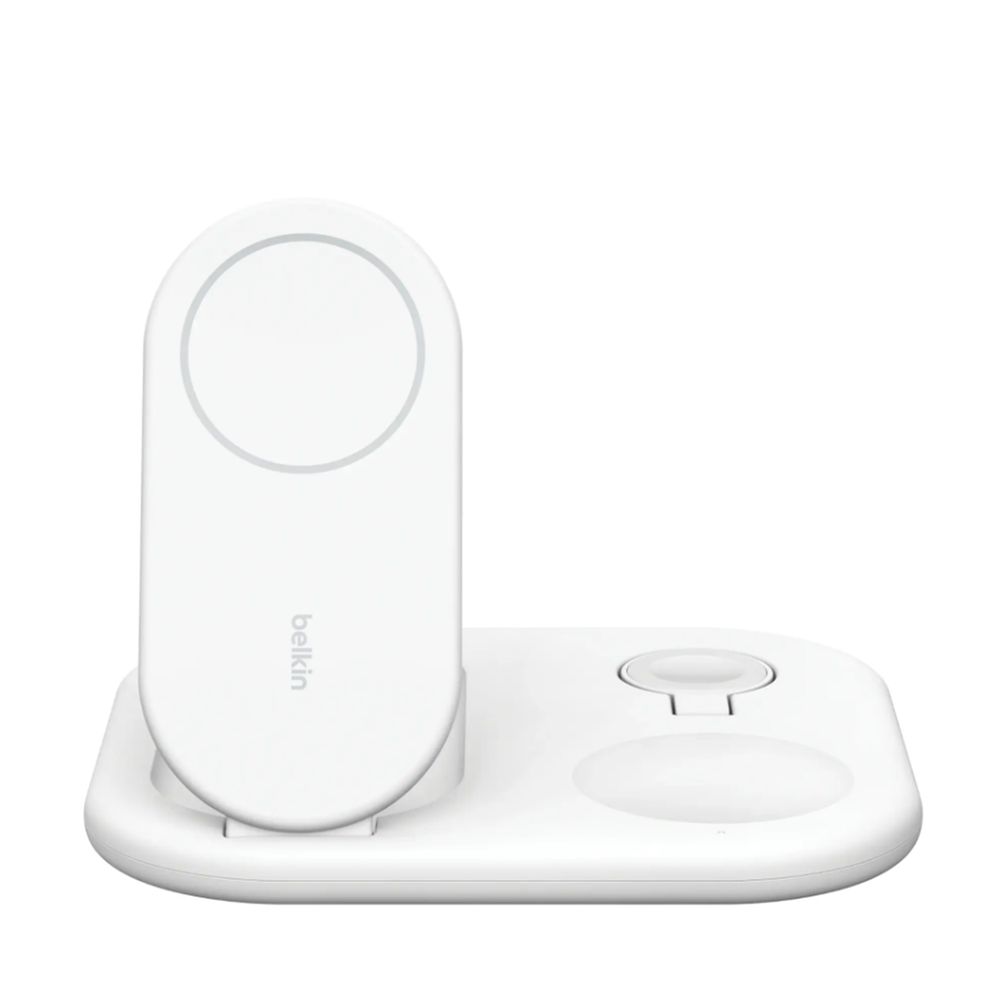 Belkin WIZ029ttWH 3-in-1 15w, Foldable Magnetic Qi2 Charging Station White