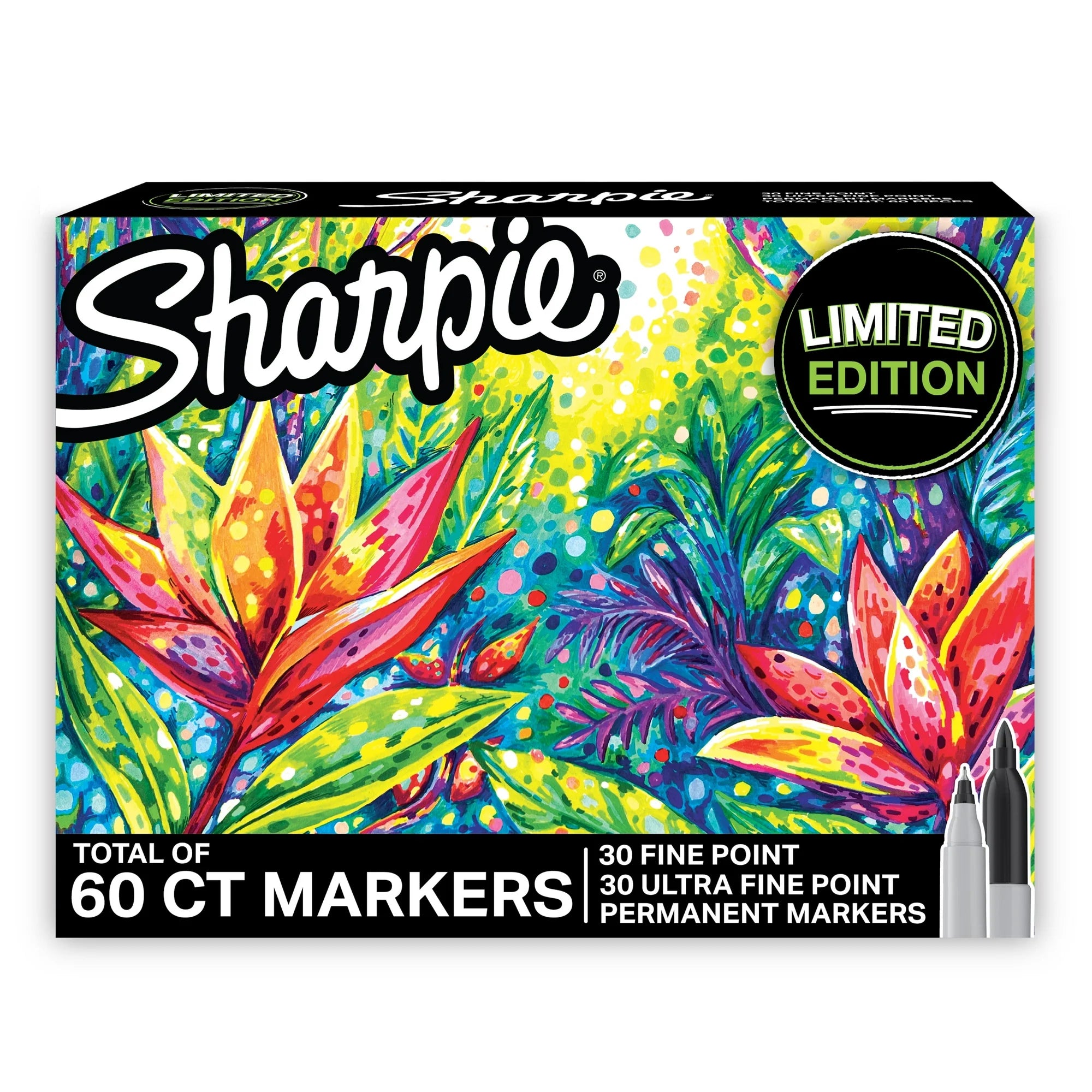 Sharpie Permanent Markers Limited Edition Set 60 Count