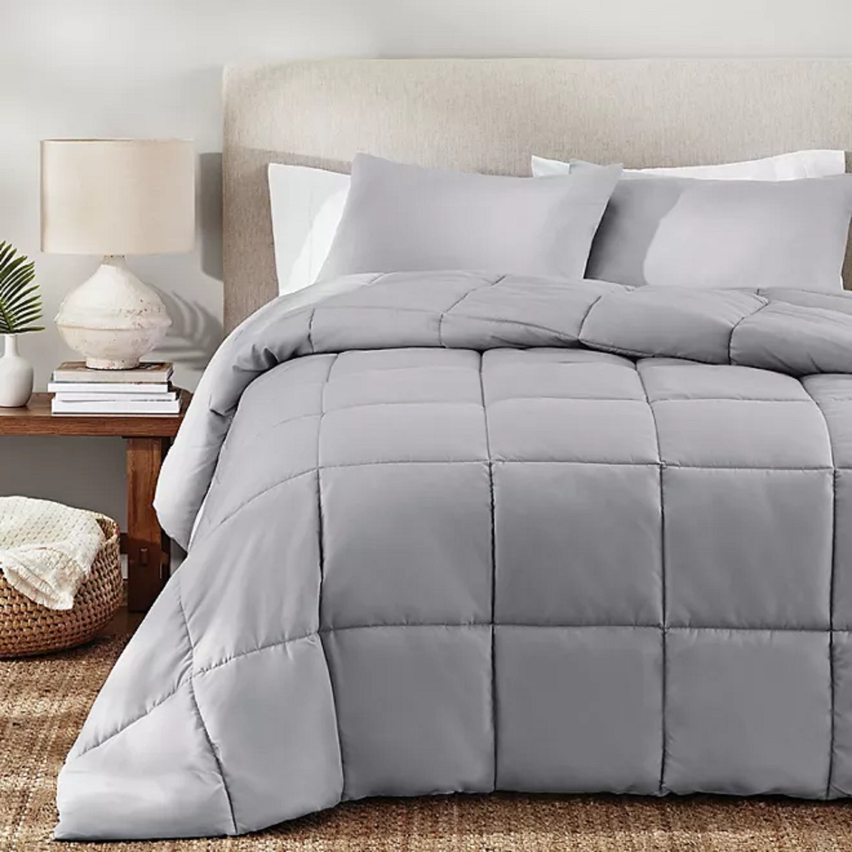 Down Alternative 3-pc Comforter Set Soft Silver King