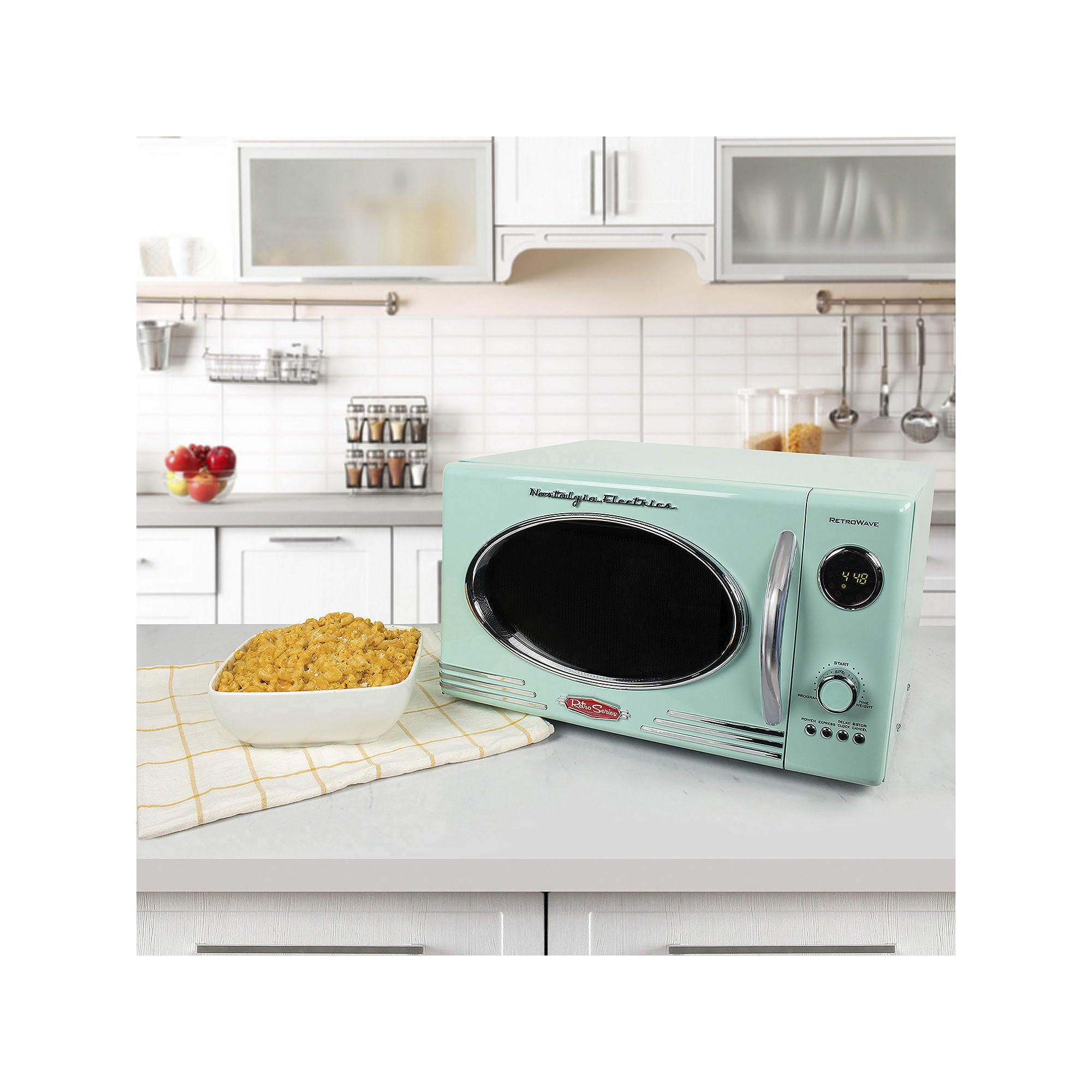 Nostalgia Retro Microwave Oven - .9 Cu. Ft. NRMO9AQ - AQUA ONE SIZE