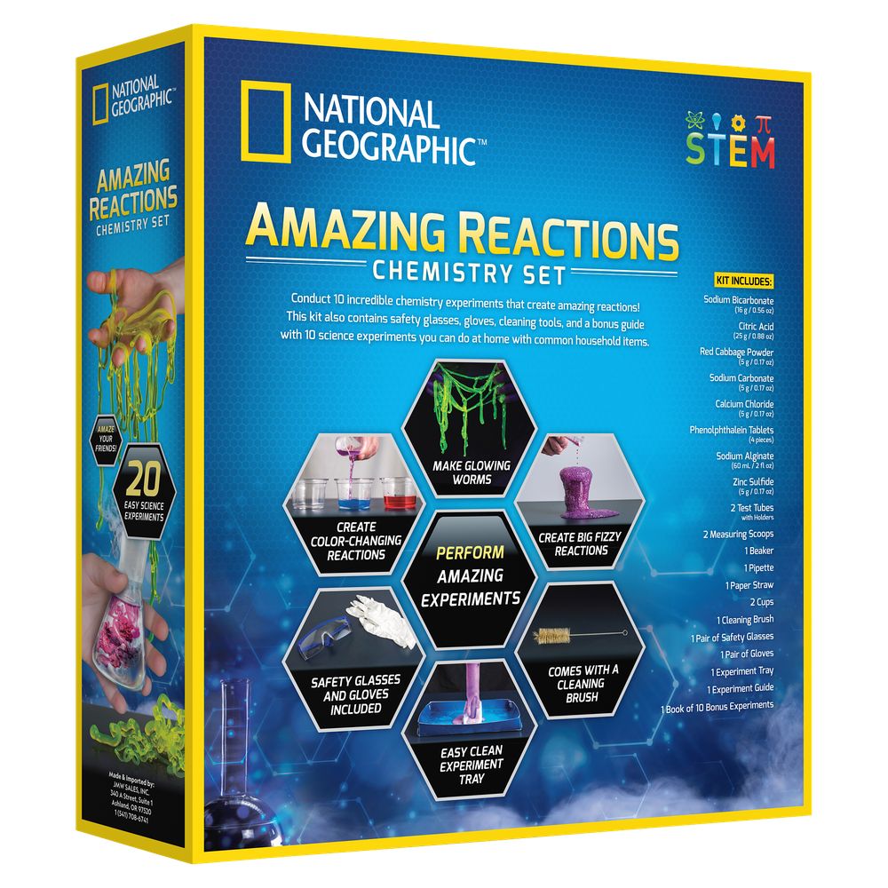 National Geographic RTNGEXPCHEMAR Amazing Reactions Chemistry Science STEM Toy