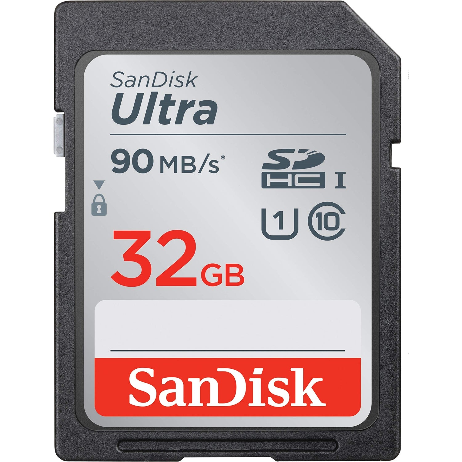 SanDisk SDSDUNR-032G-GN6IN 32GB Ultra SDHC UHS-I Memory Card - 90MB/s, C10, U1, Full HD, SD Card
