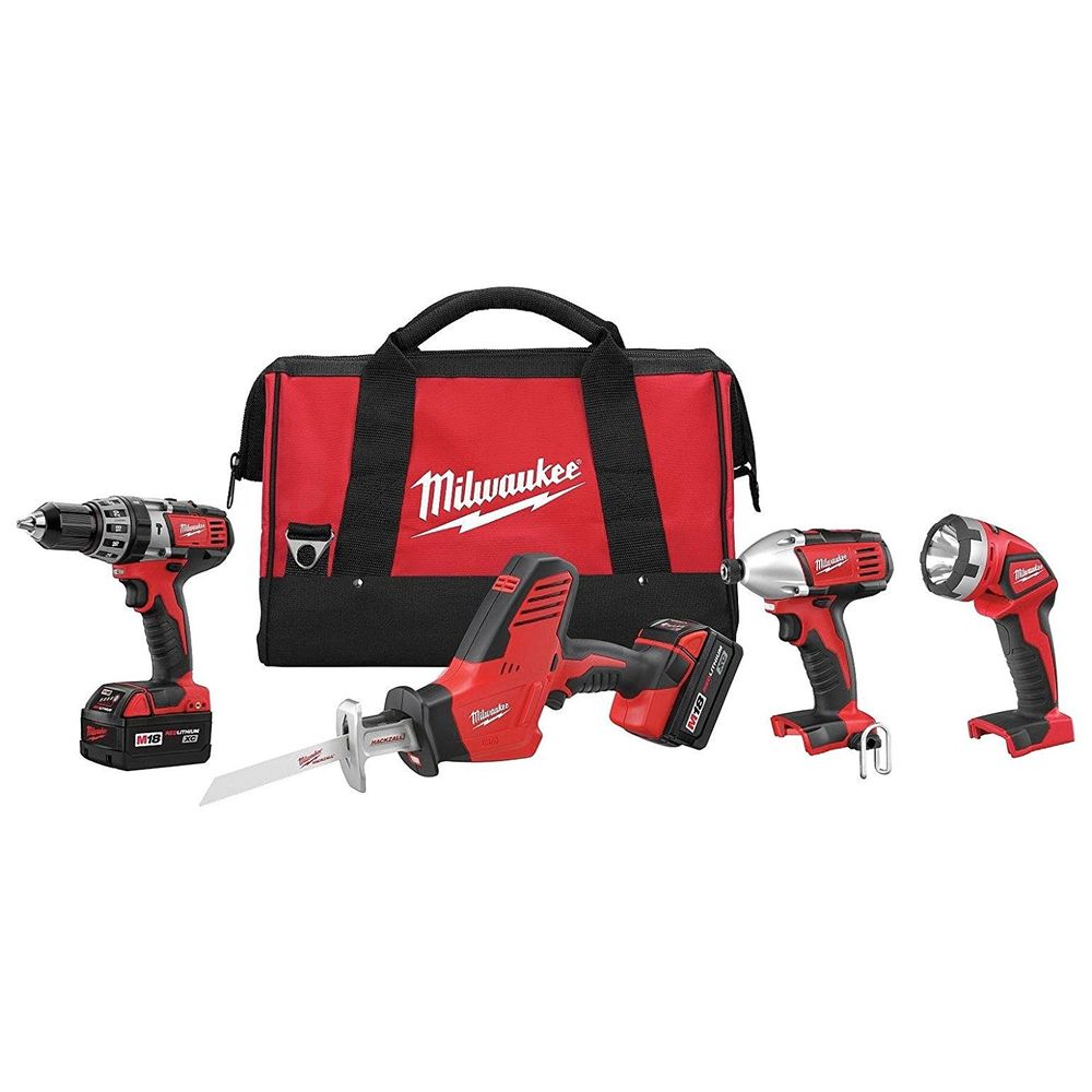 Milwaukee 2695-24 Cordless Combo Kit, 8 Pieces, 18 V Li-Ion, 3 Ah