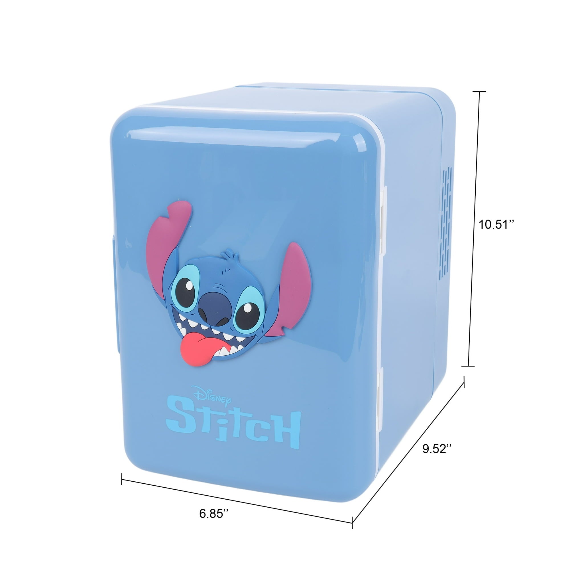 Disney's DN82411-WM Stitch 4L 6-Can Mini Fridge, Blue