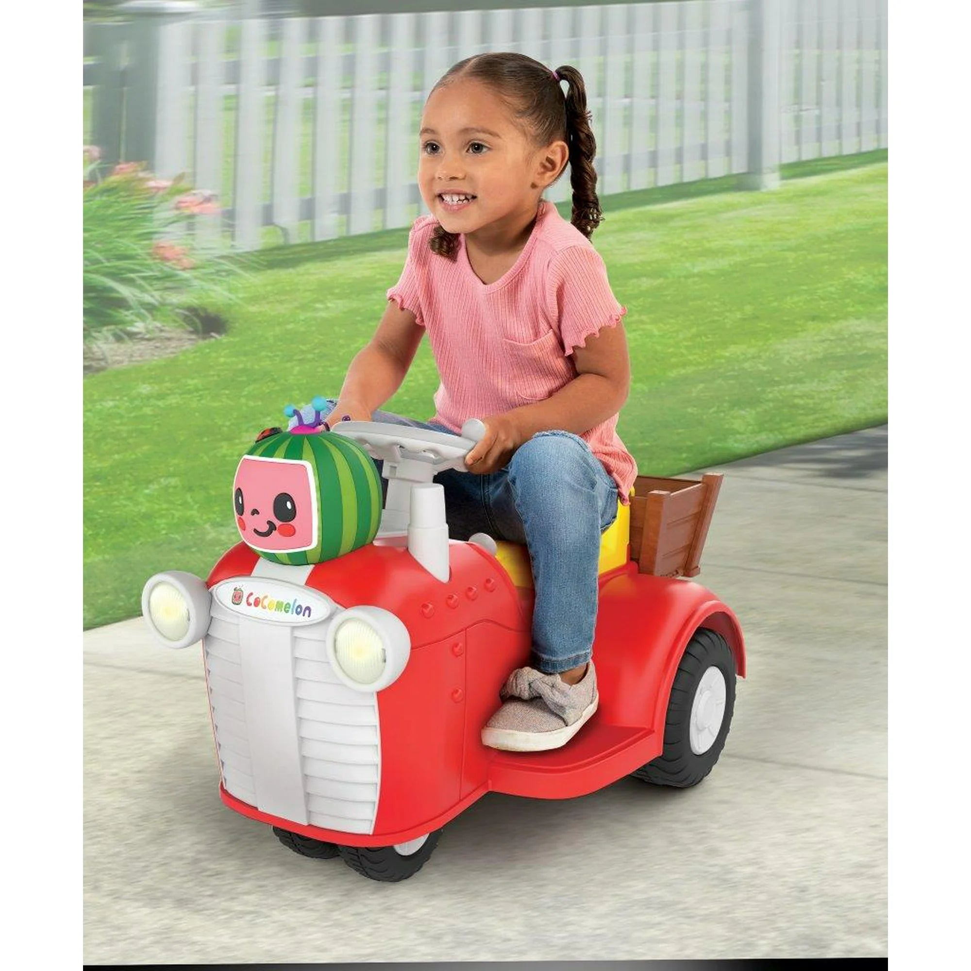 SPARK 6 Volt Cocomelon Interactive Tractor Ride-On