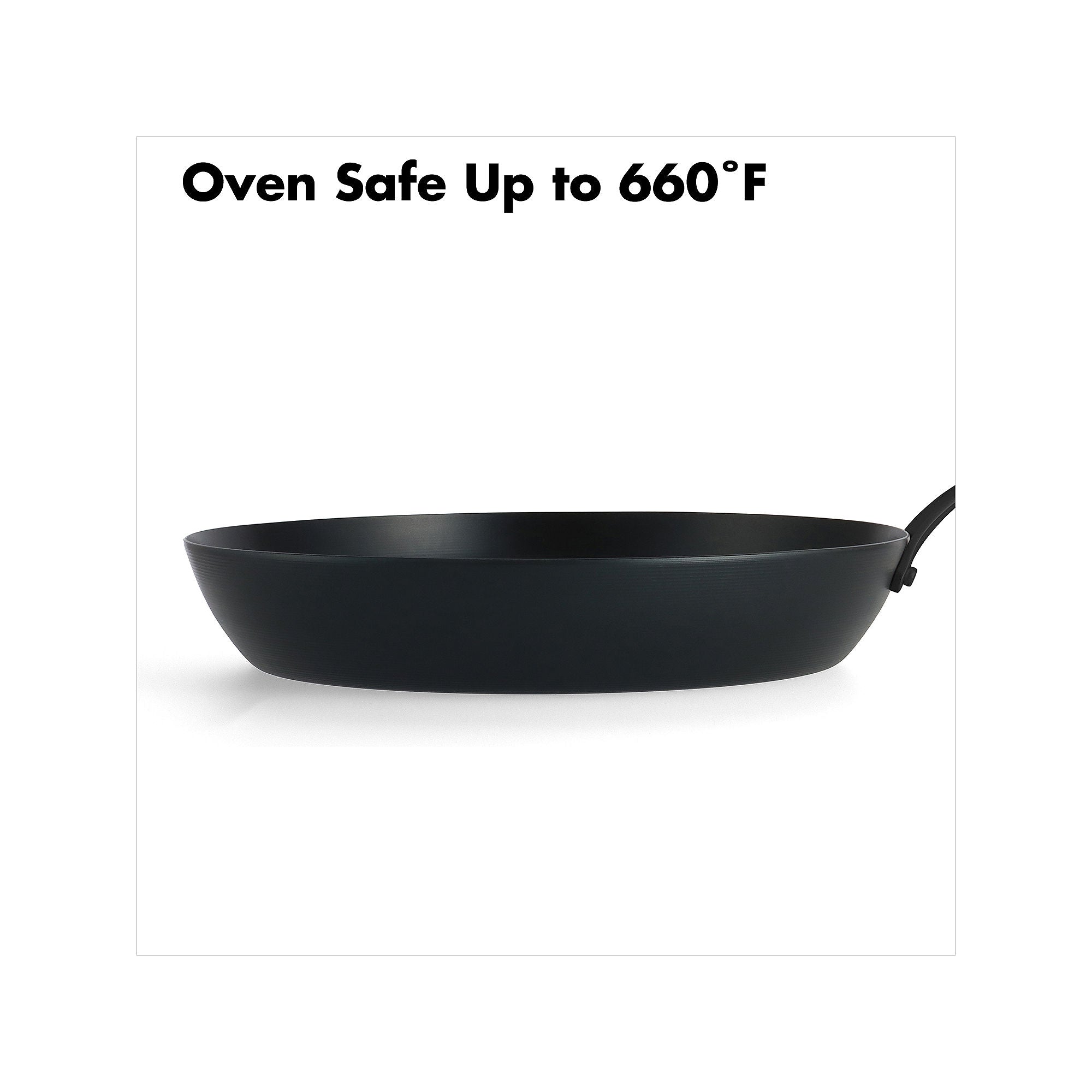 Oxo Black Steel 12 Frying Pan With Silicone Sleeve CC005101-001 - BLACK ONE SIZE