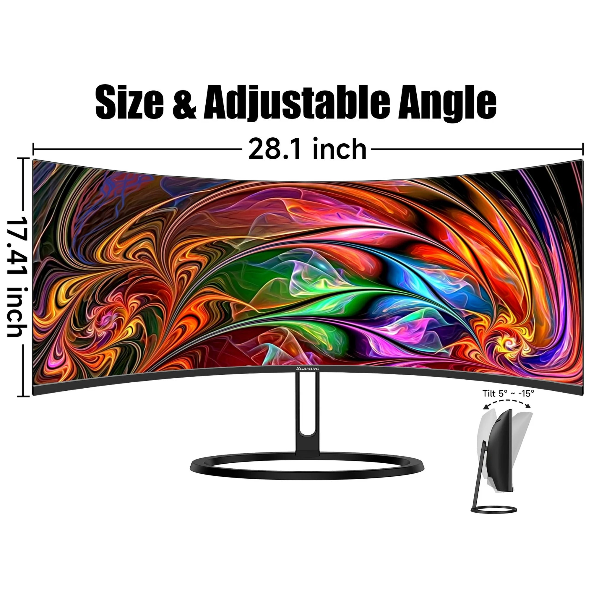 Memzuoix 3056XU 30 Curve 1800R WFHD (2560 x 1080) FreeSync 200Hz 1ms VRB VESA Mountable PC Gaming Monitor