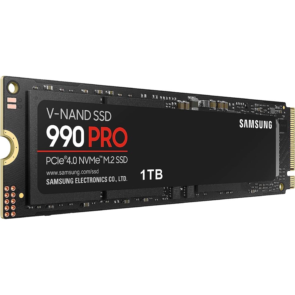 Samsung MZ-V9P1T0B/AM 990 PRO Series - 1TB PCIe Gen4. X4 NVMe 2.0c - M.2 Internal SSD