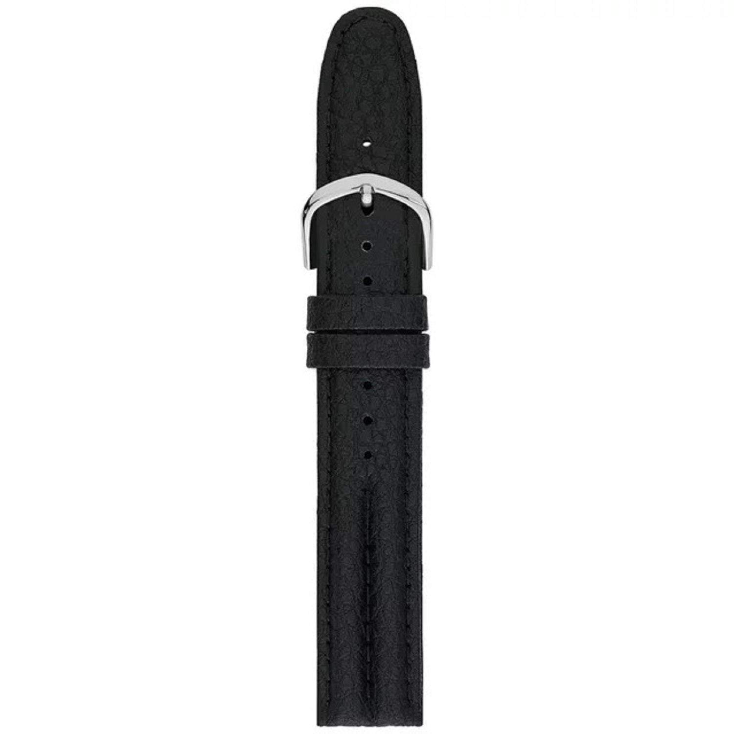 Unbranded FMDBA009 18MM Black Genuine Leather Textured Replacement Watch Band