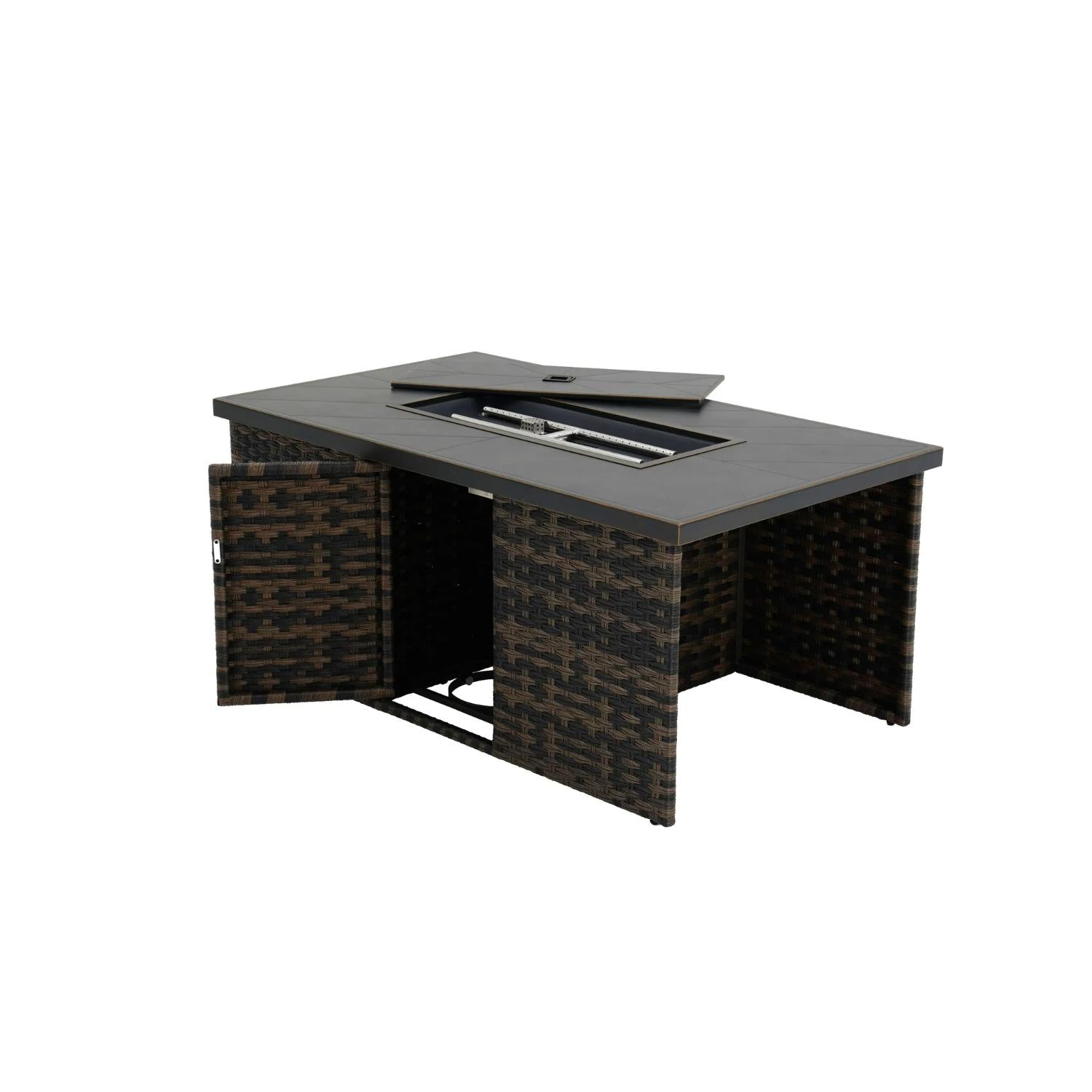 Better Homes & Gardens Rockport Fire Pit Table Brown