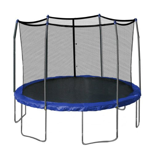 Skywalker Trampolines 12-Feet Round Trampoline and Enclosure with Spring Pad, Blue