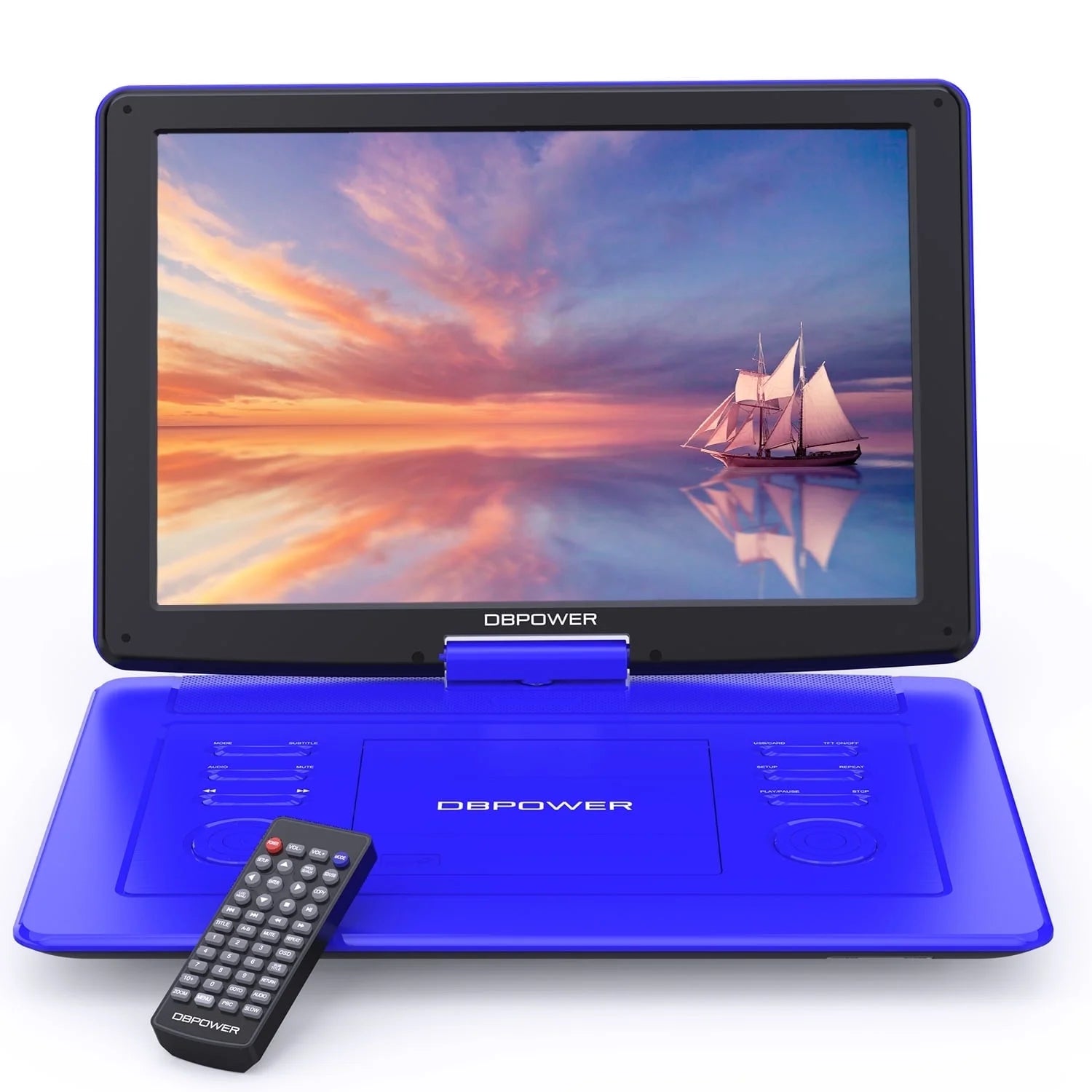 DBPOWER 17.9 Portable Player/Portable DVD Player Blue