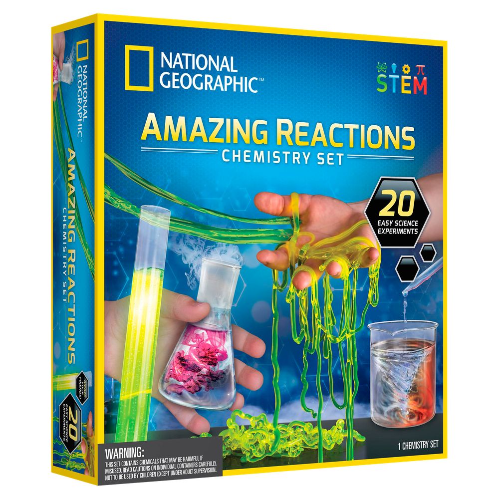 National Geographic RTNGEXPCHEMAR Amazing Reactions Chemistry Science STEM Toy