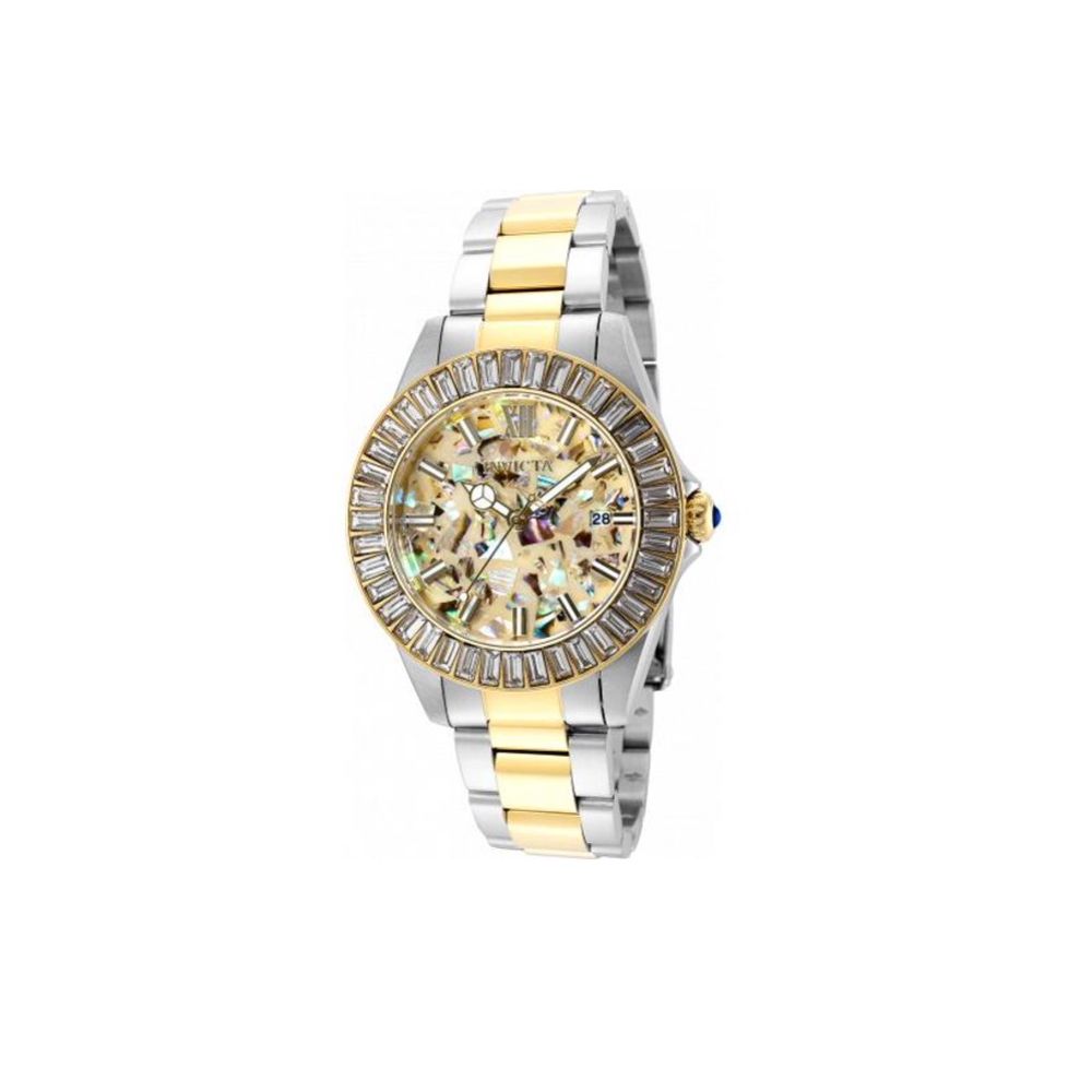 Invicta 36975 Women S Angel Quartz 3 Hand Beige Dial Watch