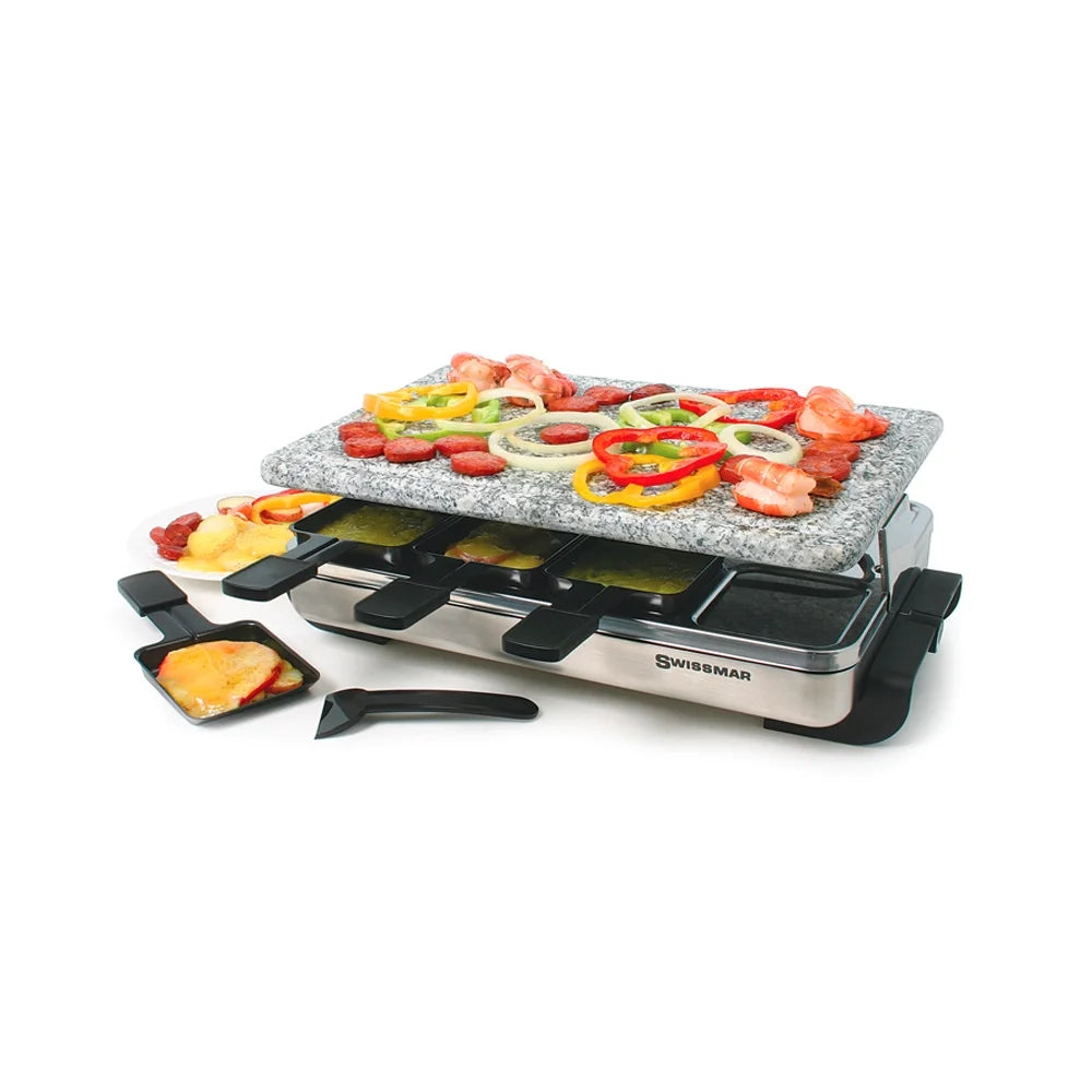 Swissmar KF-77081 Stelvio 8 Person Raclette Grill With Granite Stone