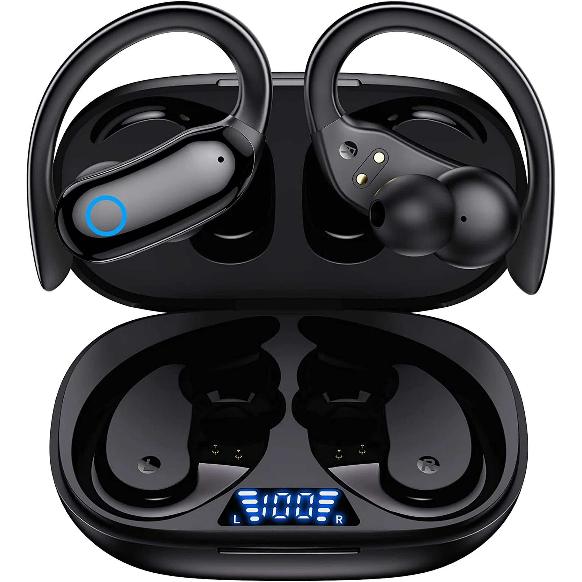 VEAT00L Bluetooth Headphones Wireless Earbuds, Black - Comfortable & Stable Fit