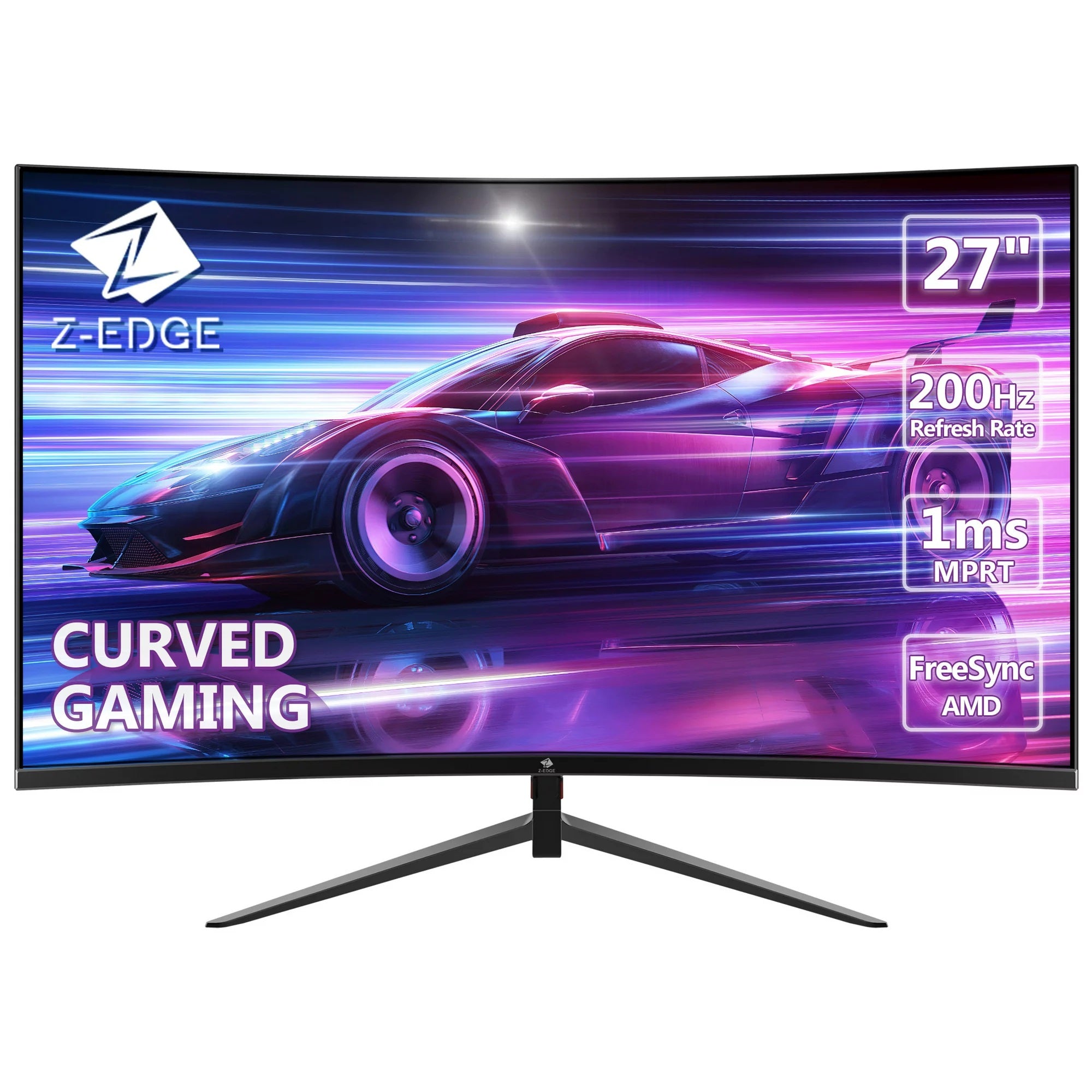 Z-Edge UG27 27 LED Curved Gaming Monitor 16:9 Full HD 200/144Hz 1Ms HDMI DP Port