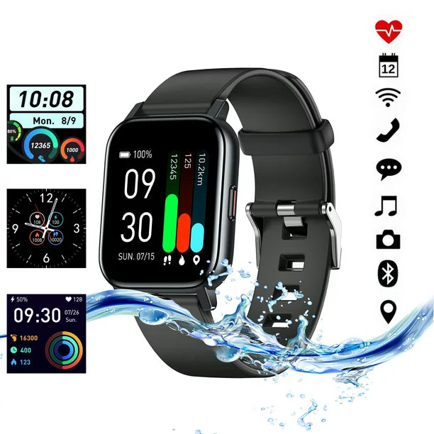 Doosl Smart Watch for Android and iPhone for Women, Black