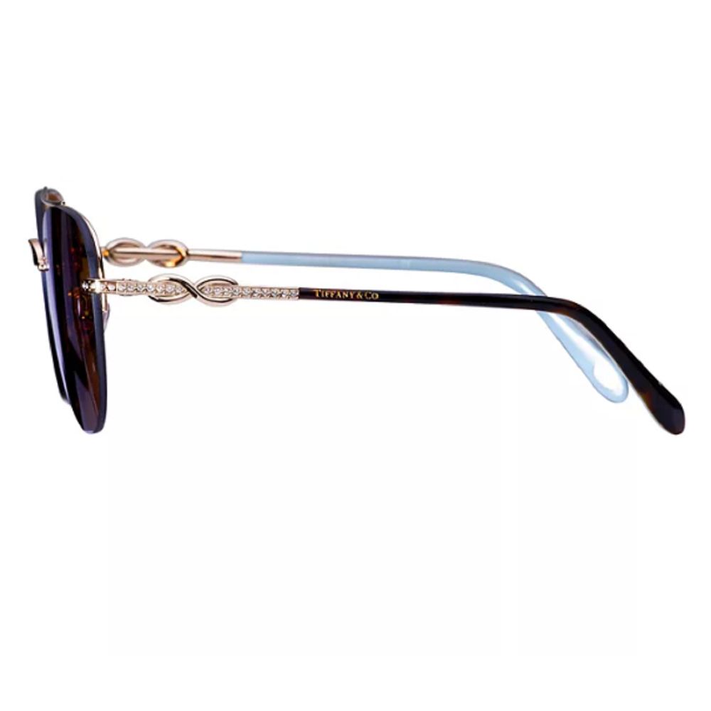 Tiffany TF3054B602164 Women Infinity Aviator Sunglasses Gold/Tortoise & Tiffany Blue