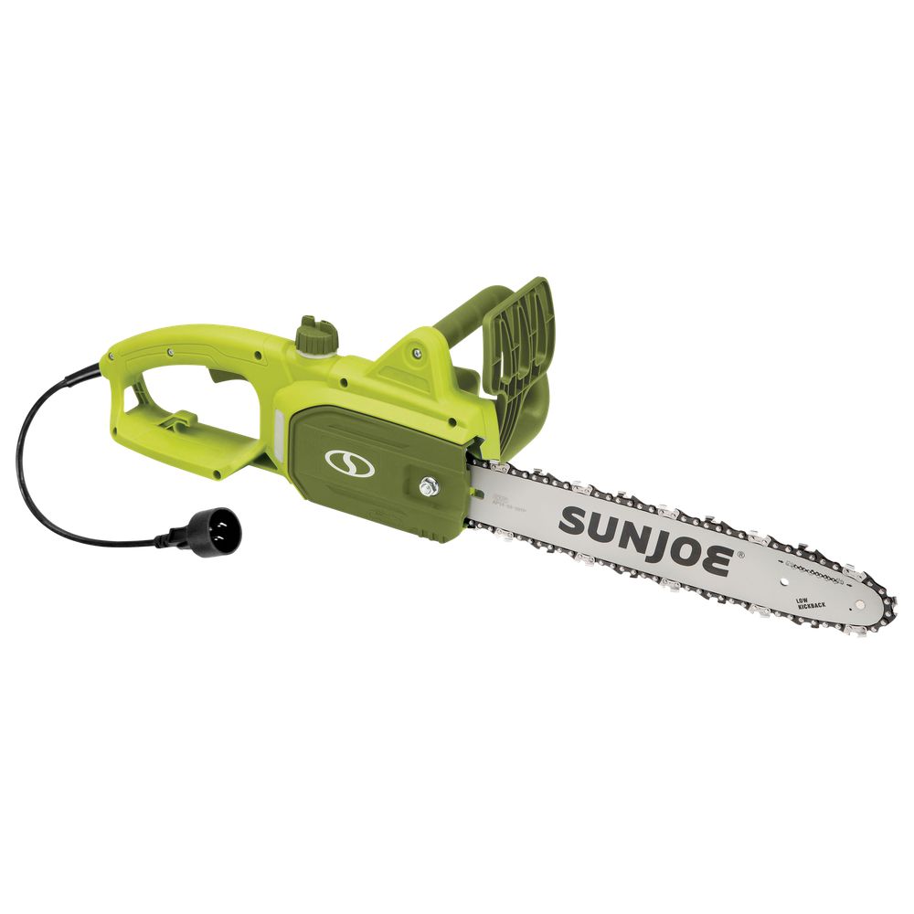 Sun Joe SWJ599E Tree Limb Master Electric Handheld Chainsaw with Low-Kickback, 14-inch 9-Amp