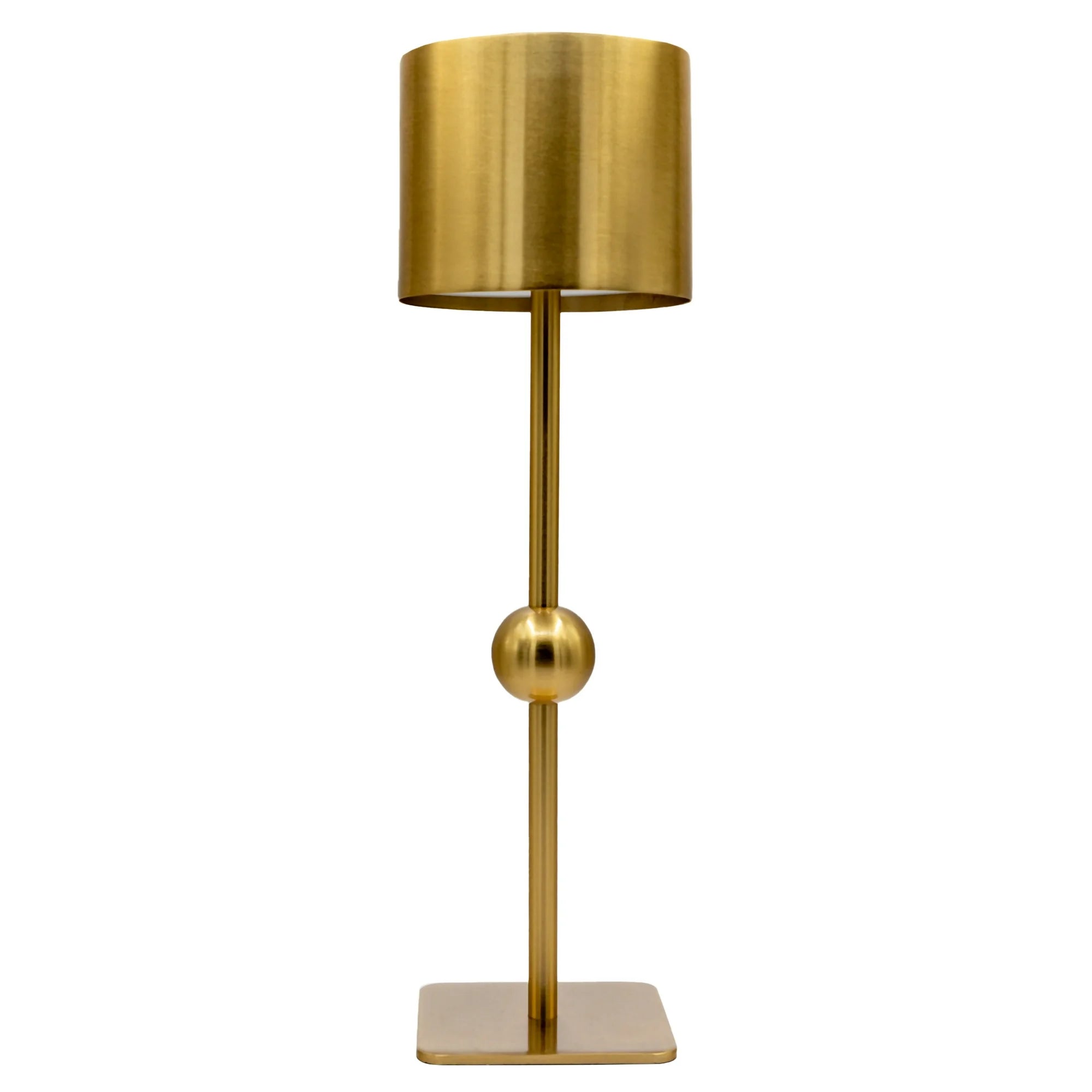 Unbranded 7836-TTNS-WM 15 Gold Touch Lamp with Ball Design on Stand