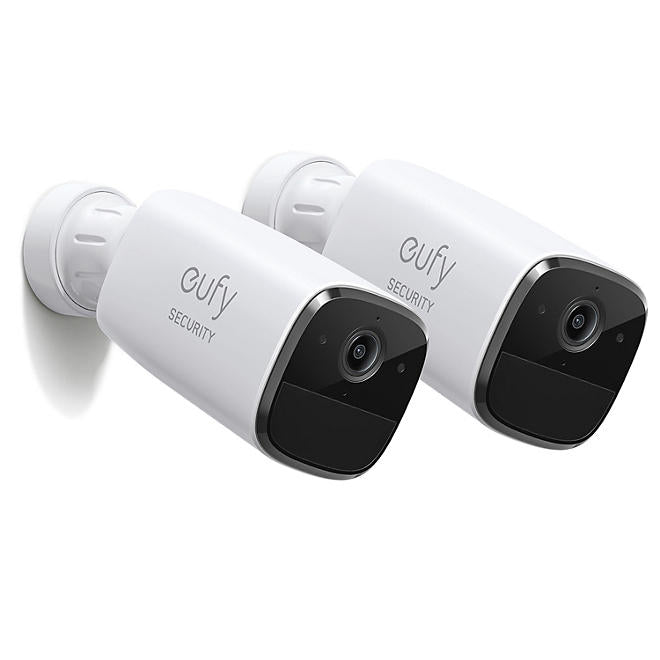 Eufy T8131X Solo Pro 2K Wireless Outdoor Surveillance Camera W/IP65 & AI Detection, 2 Pack