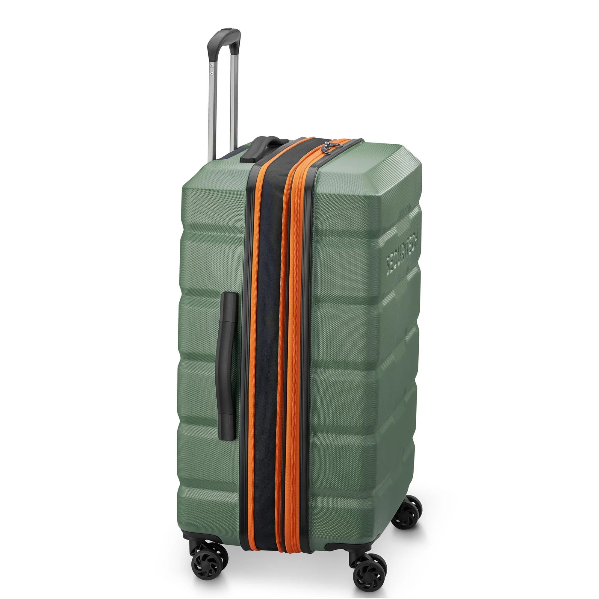 Delsey 40400582003 Securitech Citadel 24 Checked Hardside Spinner Luggage, Green