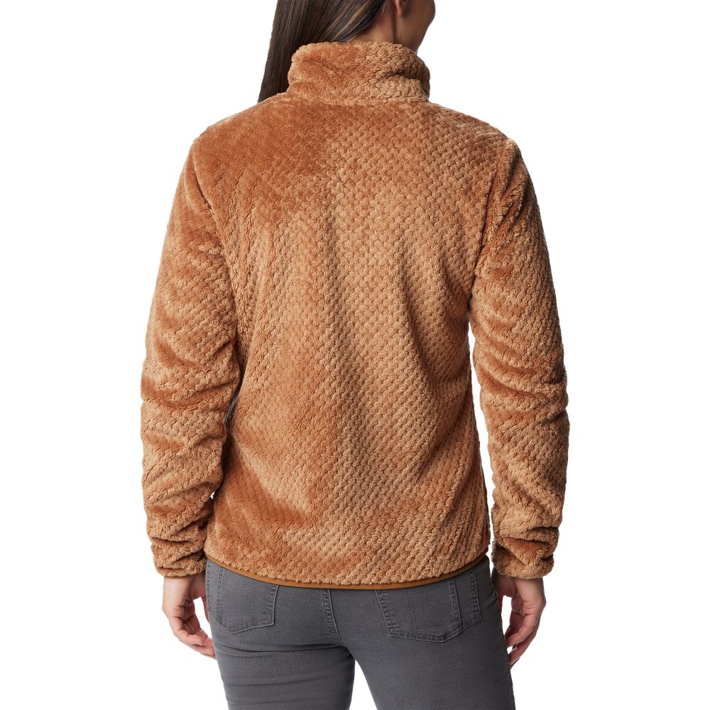 Columbia Fire Side II Sherpa Full-Zip Jacket for Ladies - Camel Brown - 2X