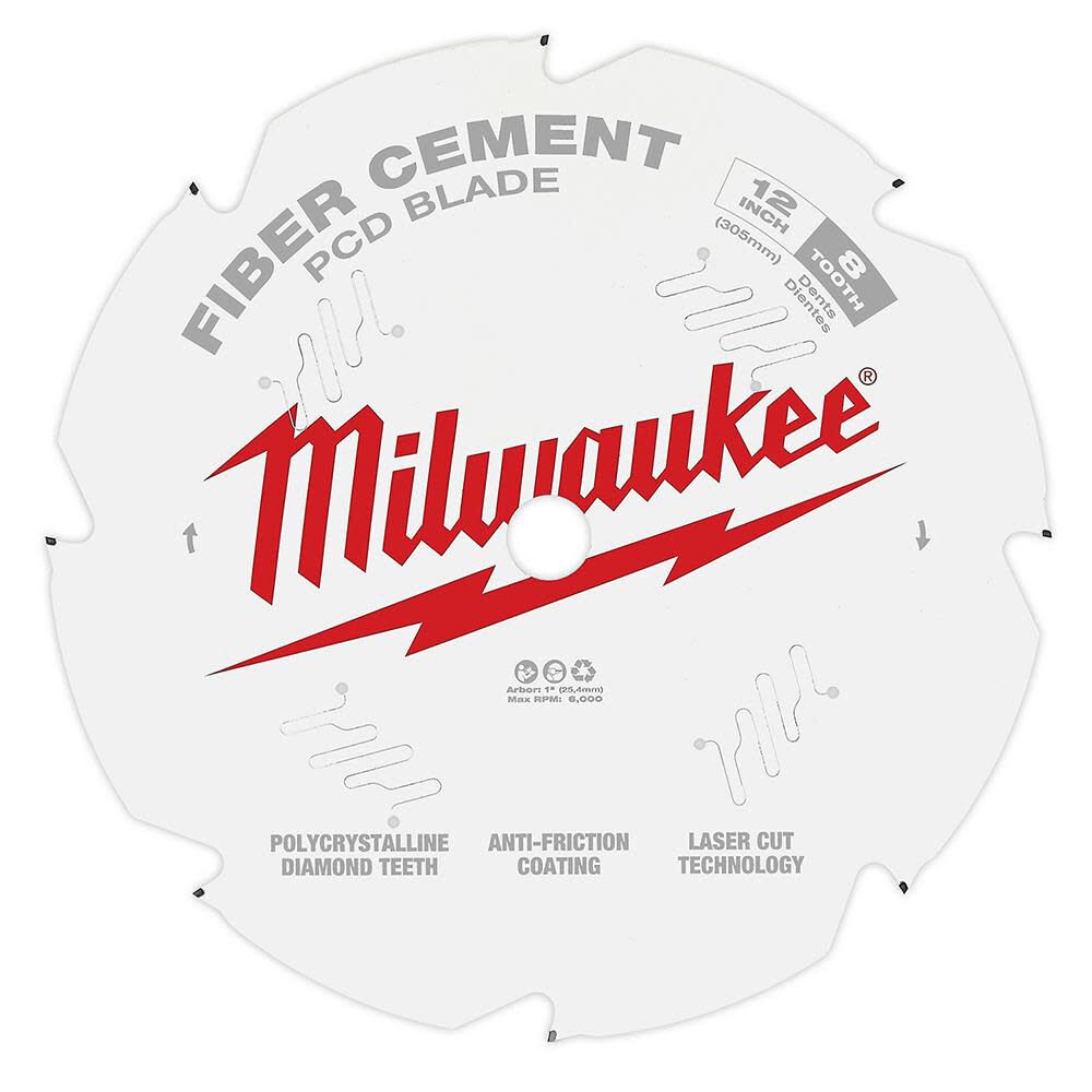 Milwaukee 48-40-7020 12 in. PCD/Fiber Cement Circular Saw Blade