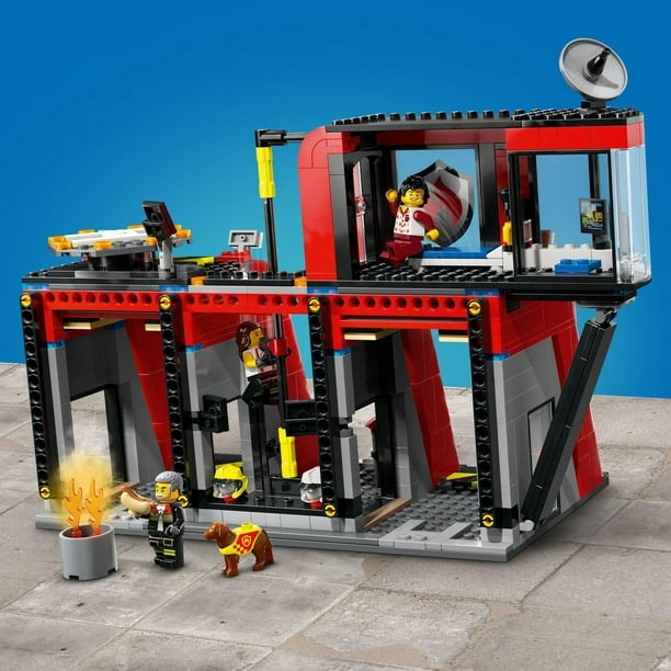 LEGO 6470792 City Fire Station with Fire Truck Pretend Play Toy