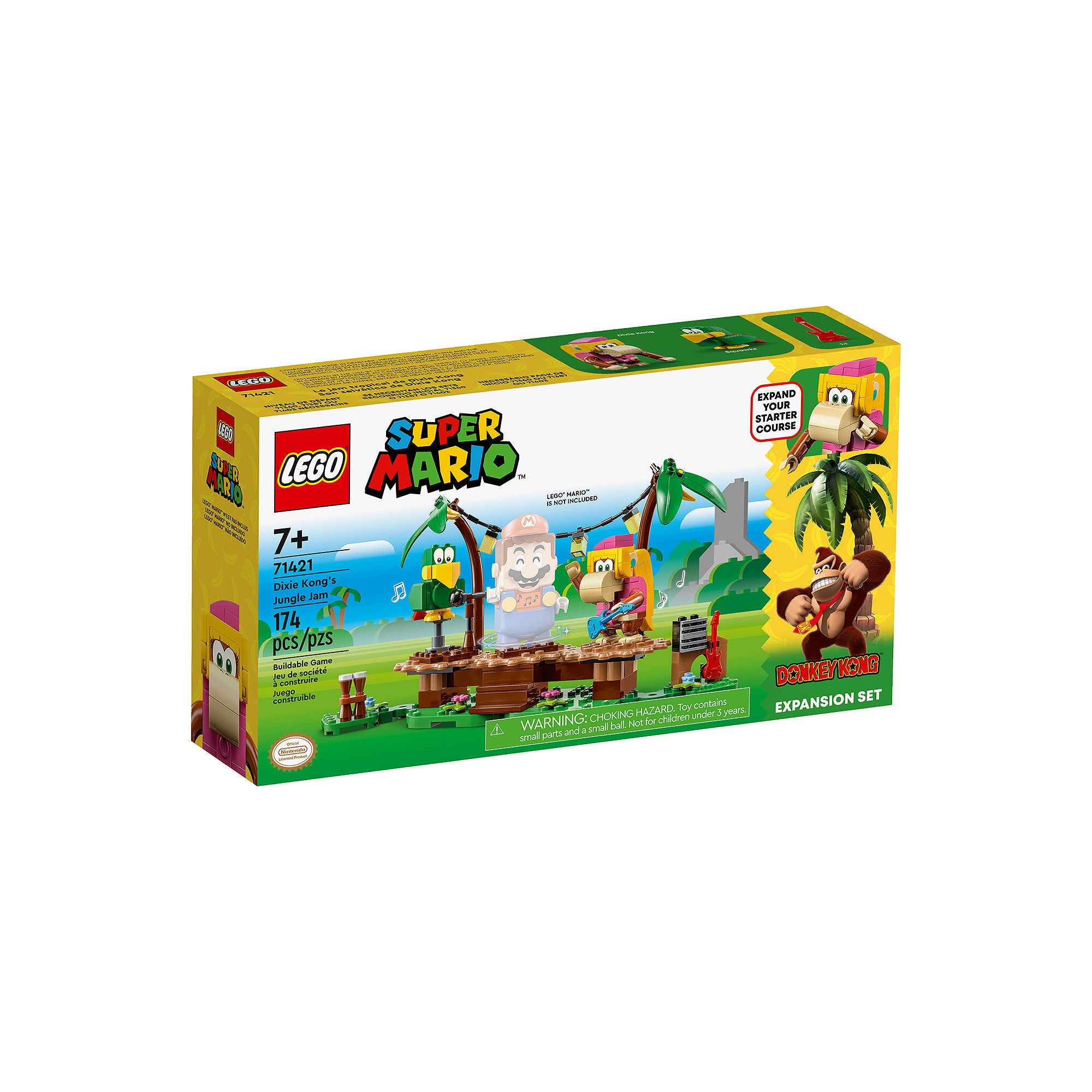 LEGO 71421 Super Mario Dixie Kong's Jungle Jam Expansion Set Building Toy