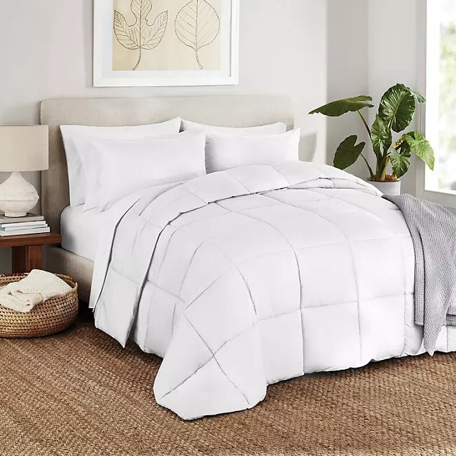 990300054 Down Alternative 3-PC Comforter Set, White, King