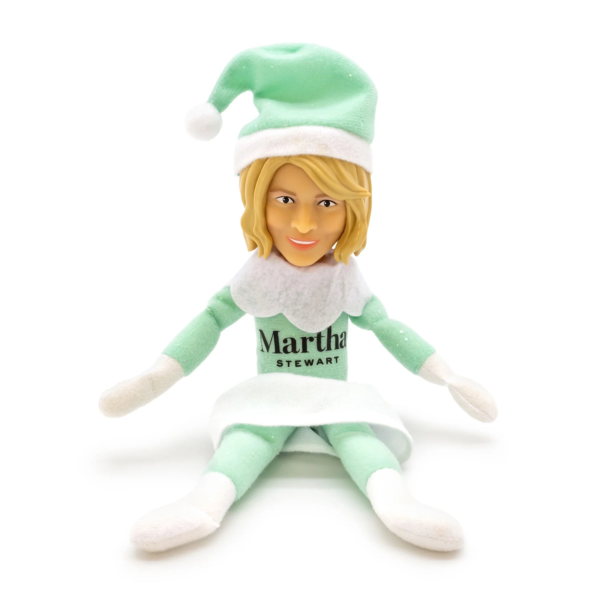 CultureFly UGO001AWT Snoop Dogg Martha Stewart Martha on The Mantel Christmas Green Plush Figurine, 10.5