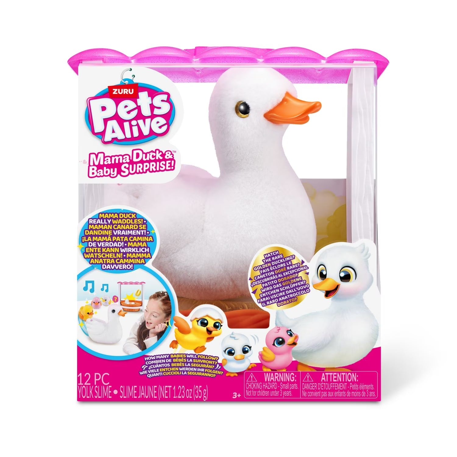 Zuru Pets Alive 9548 Pets Alive Mama Duck Surprise, Surprise Unboxing Soft Toy