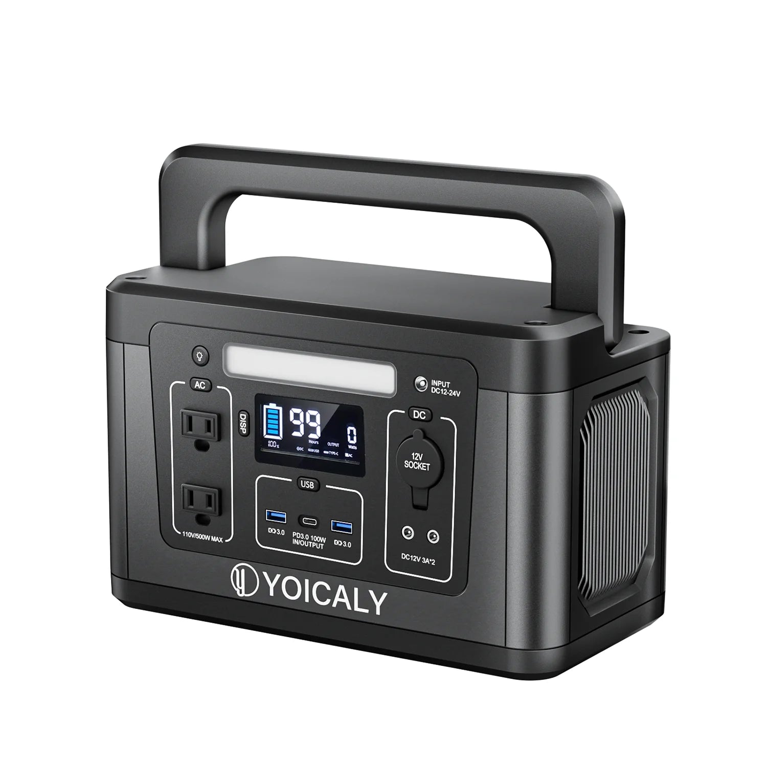 Yoicaly SGR-PPS500-3 Portable Power Station 500W-461Wh Outdoor Generators