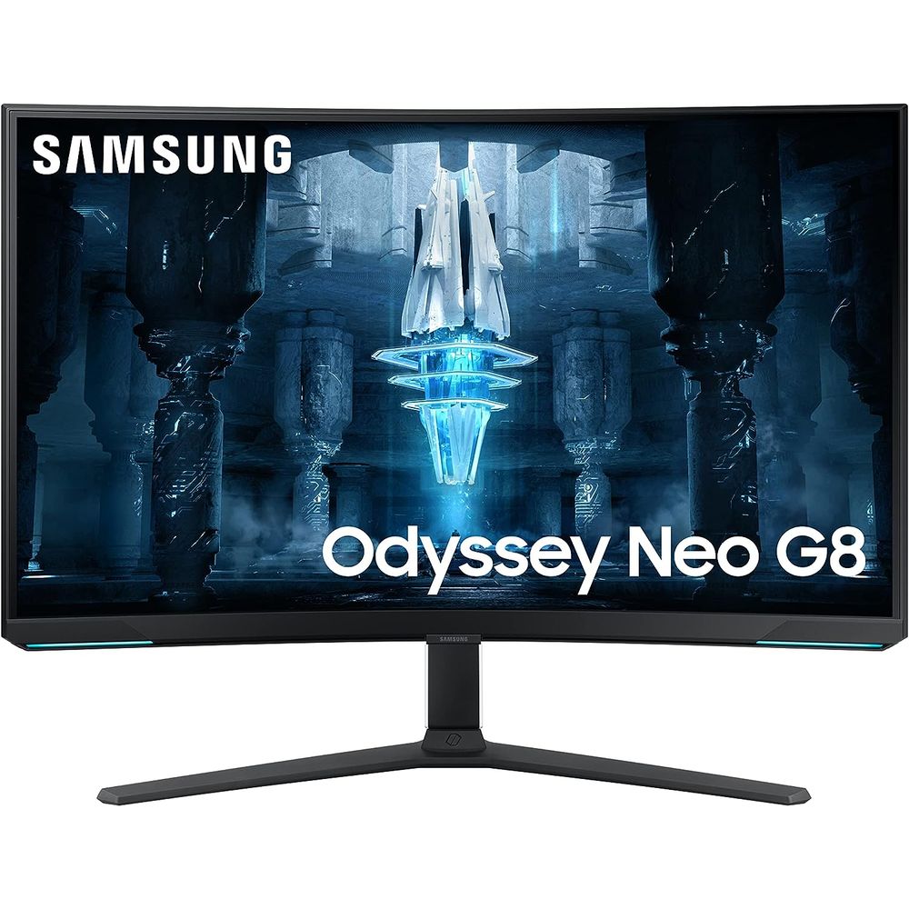 SAMSUNG LS32BG852NNXGO 32 Odyssey Neo G8 4K UHD 240Hz 1ms G-Sync 1000R Curved Gaming Monitor, Quantum HDR2000, AMD FreeSync Premium Pro, Matte Display, Ultrawide Game View, DisplayPort, HDMI, Black an