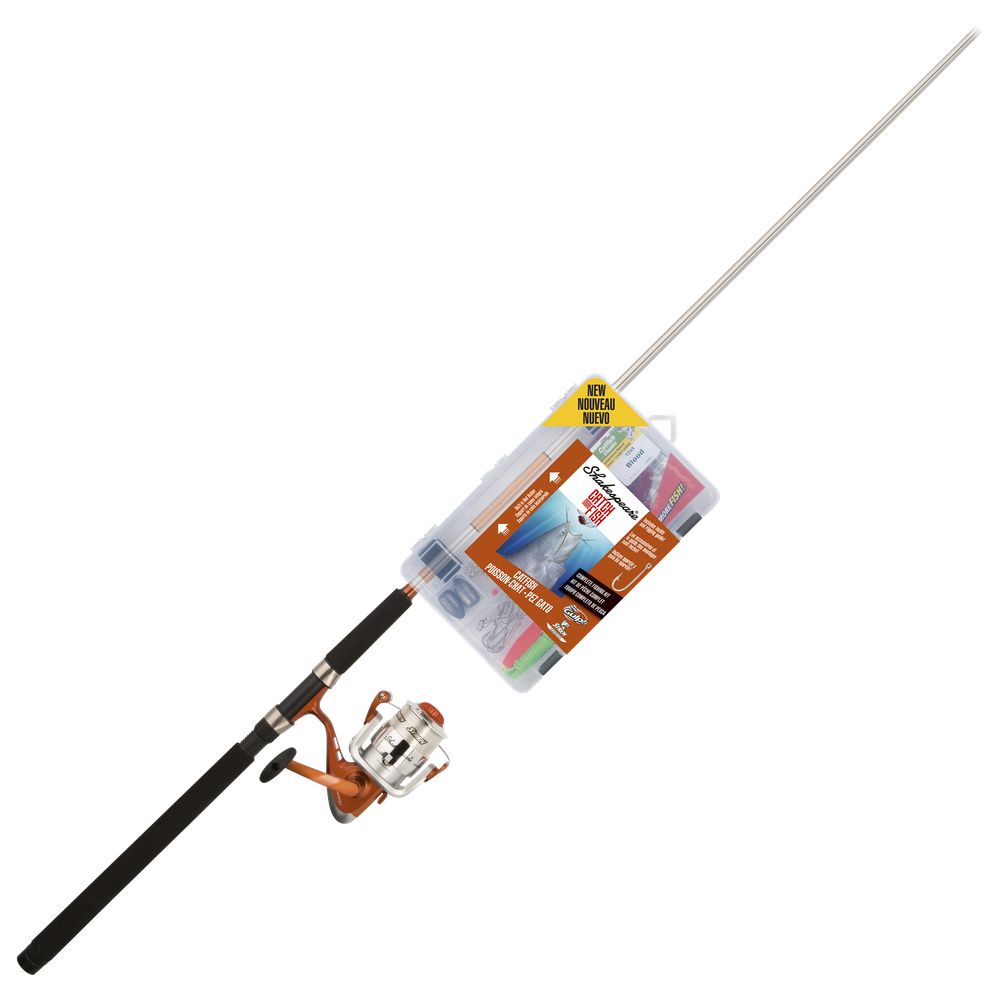 Shakespeare CMF2CATFISH Catch More Fish Spinning Reel and Fishing Rod Combo, Catfish