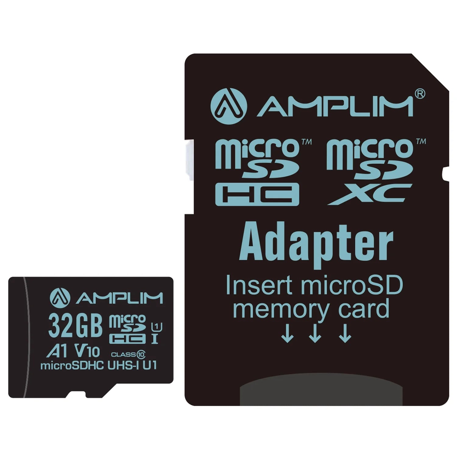 Amplim 32GB-A1-PT 32GB Class 10 Micro SD Card