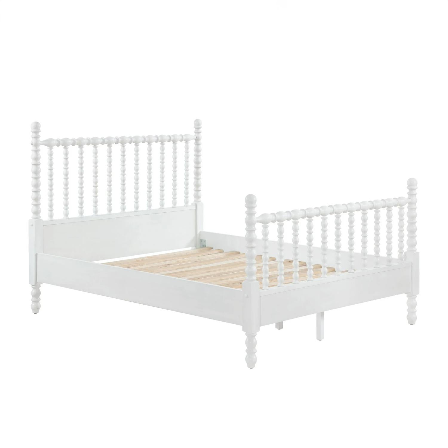 Pioneer Woman PW1425004710012 Harper Queen-Size Spindle Bed White