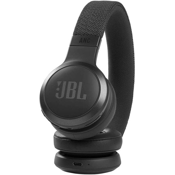 JBL LIVE460NCBLKAM Live 460NC Wireless On-Ear Noise-Cancelling Headphones, Black