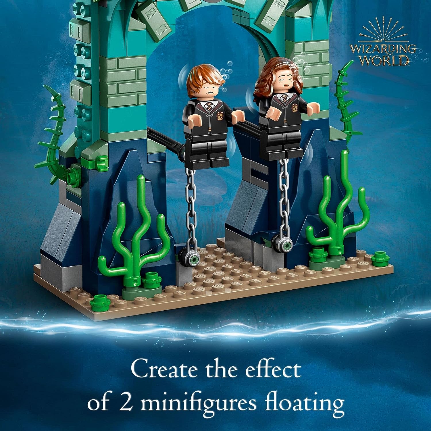 LEGO 6426019 Harry Potter Triwizard Tournament: The Black Lake Building Set 76420 Goblet of Fire Toy Playset with Harry, Hermione, and Ron Minifigures, Magical Collection Set