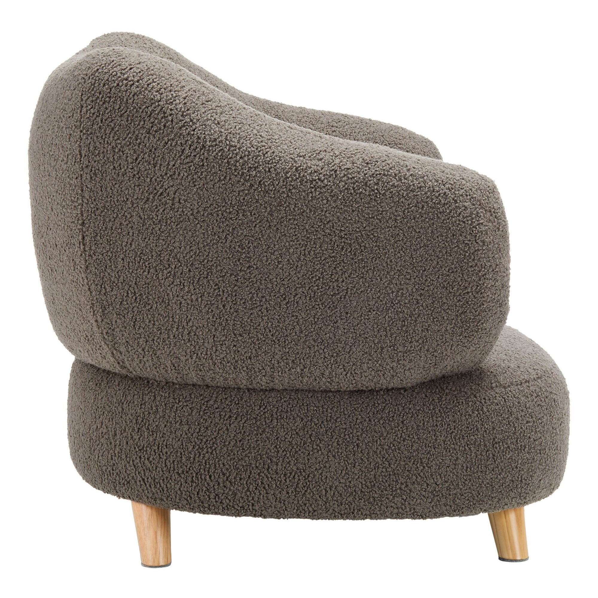 Nisco F909 CHOCOLATE Kids Modern Upholstered Accent Chair, Chocolate Brown