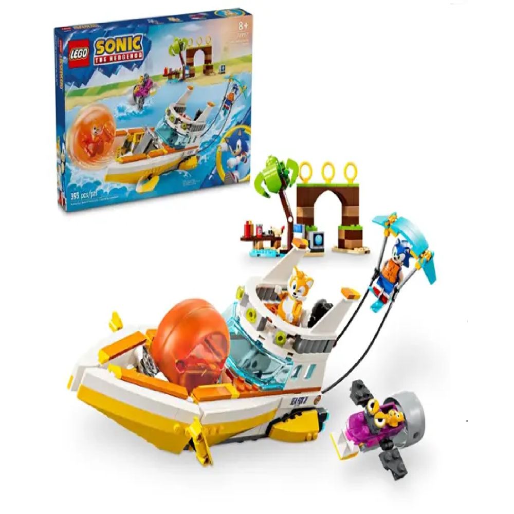 LEGO 6471375 Sonic the Hedgehog: Tails Adventure Boat Video Game Toy Building Set 76997