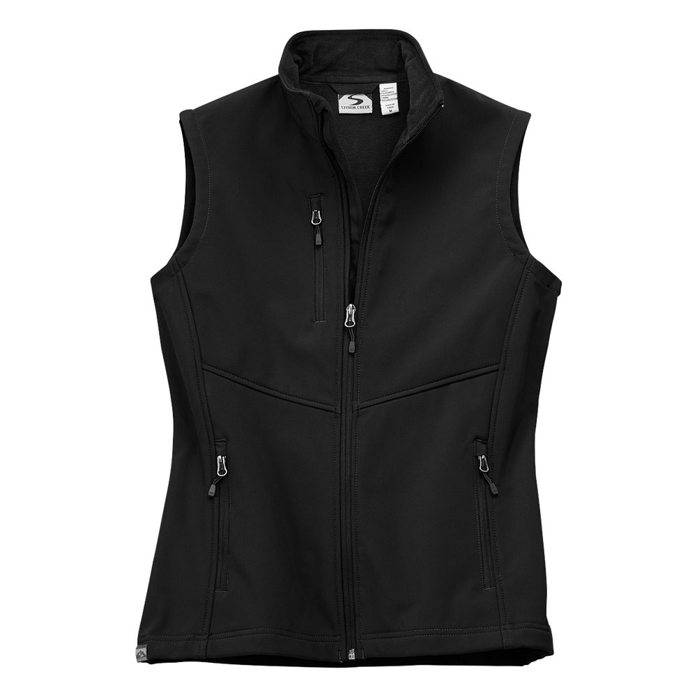 Storm Creek 4055Bk:Xl The Trailblazer High-Stretch Fleece-Lined Vest for Ladies - Black - XL