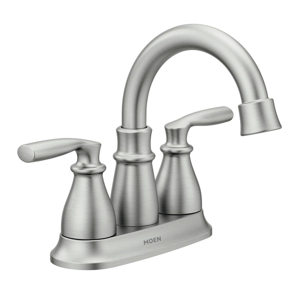 Moen 84537SRN Hilliard Two-Handle High Arc Bathroom Faucet, Brushed Nickel