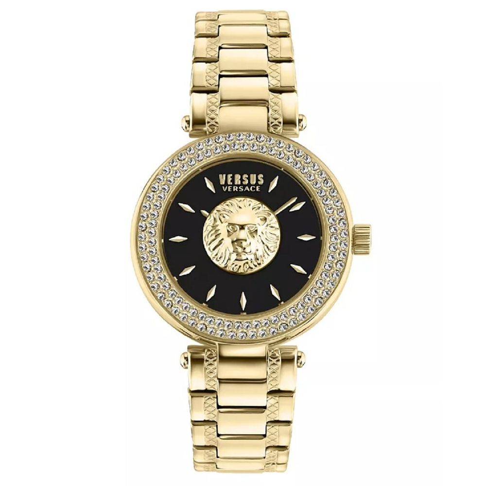 Versus Versace VSP646921 Women's Brick Lane Lion Crystal 36MM Bracelet Watch