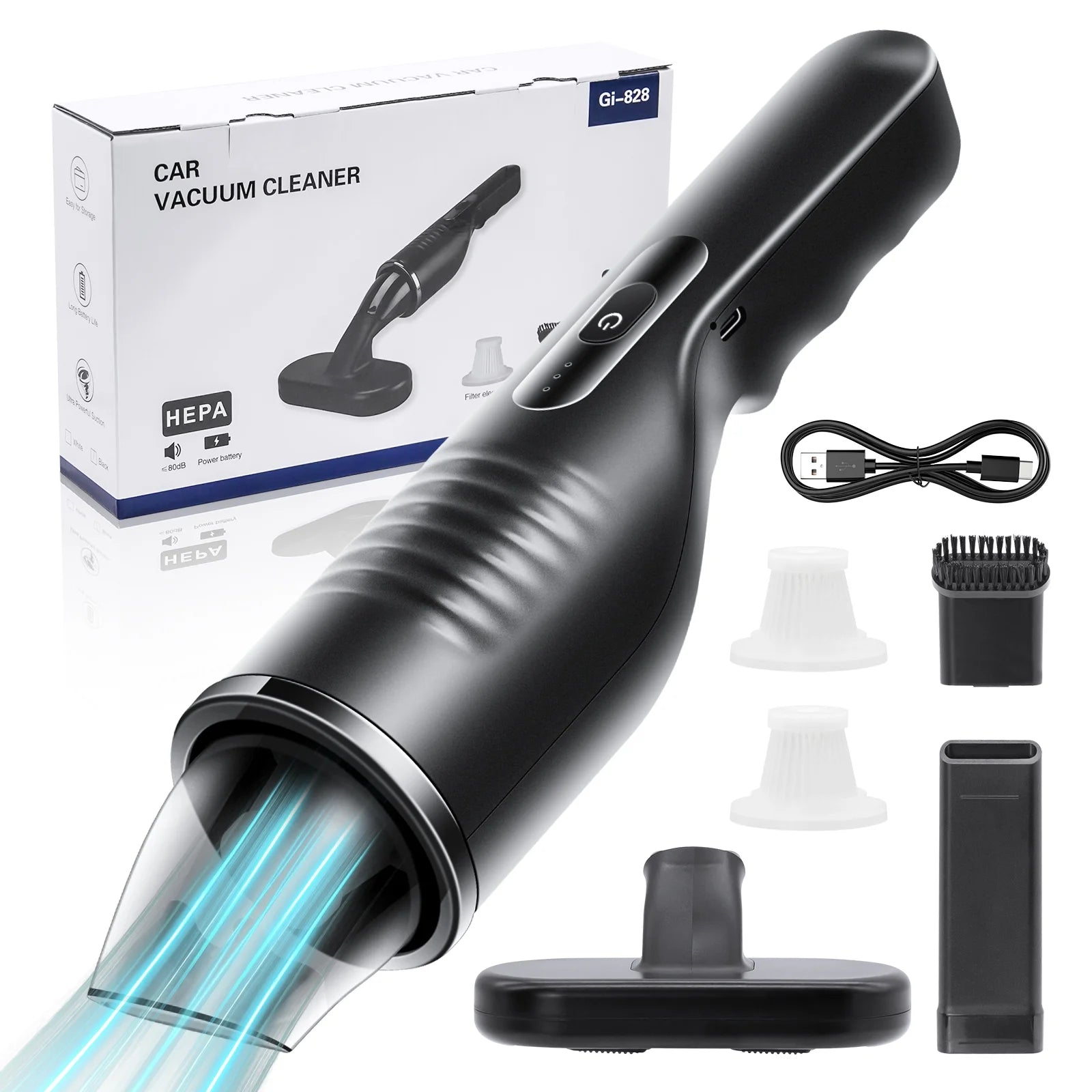 Bonacell 12 V Cordless Handheld Vacuum Cleaner UV Mite Removal