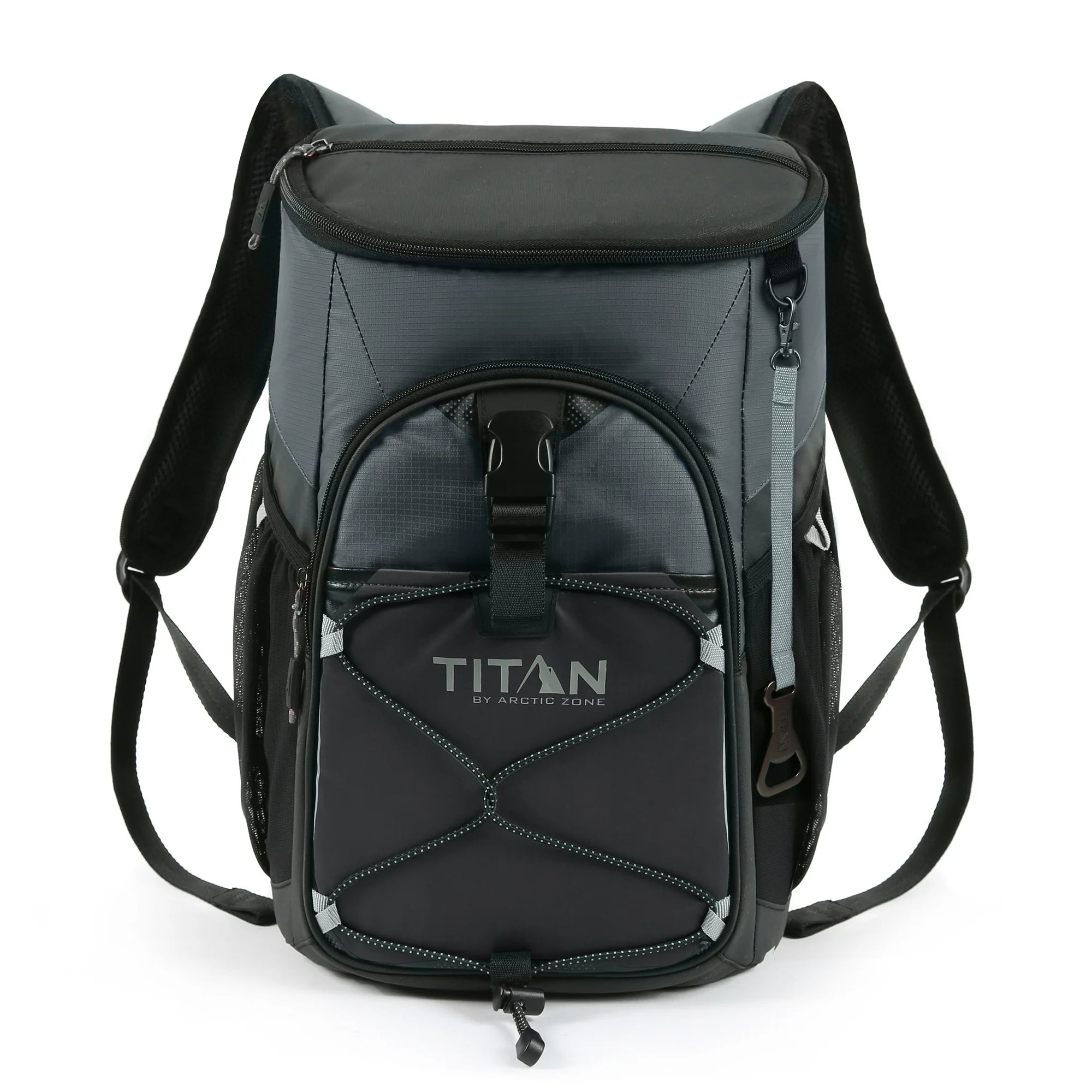 Titan by Arctic Zone 10004441 24 Can, 12.7 qt, Capacity Backpack Cooler, Gray